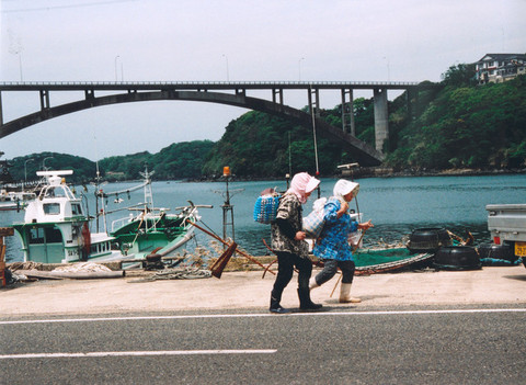 帰り道の2人の写真